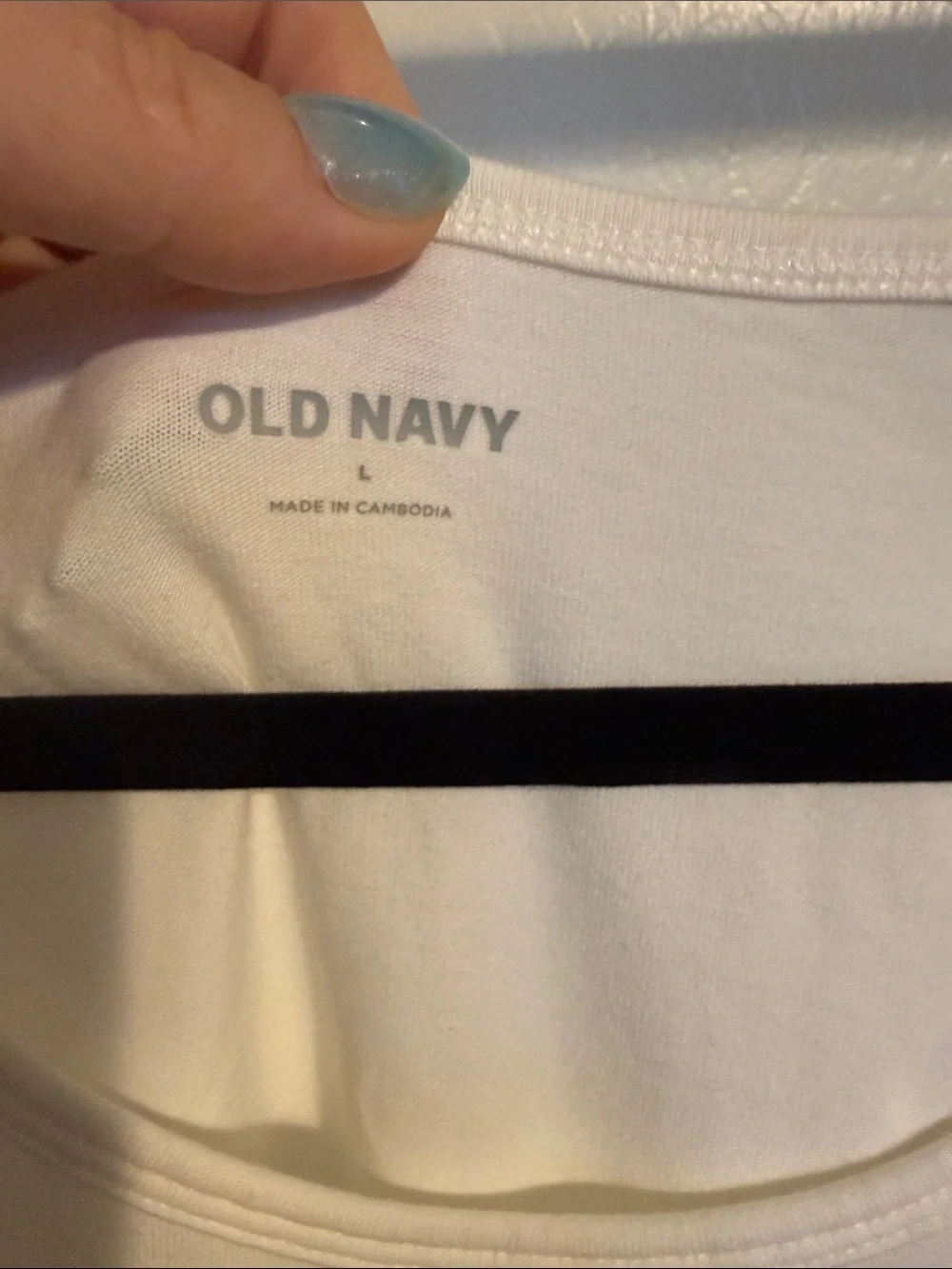 Old Navy White Puff Sleeve Scoop Neck Blouse